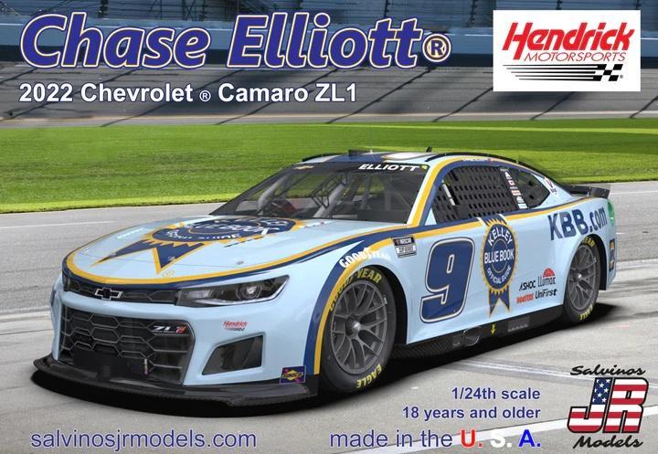 1/24 2022 Hendrick Camaro #9 Chase Elliott Kelly Blue Book on